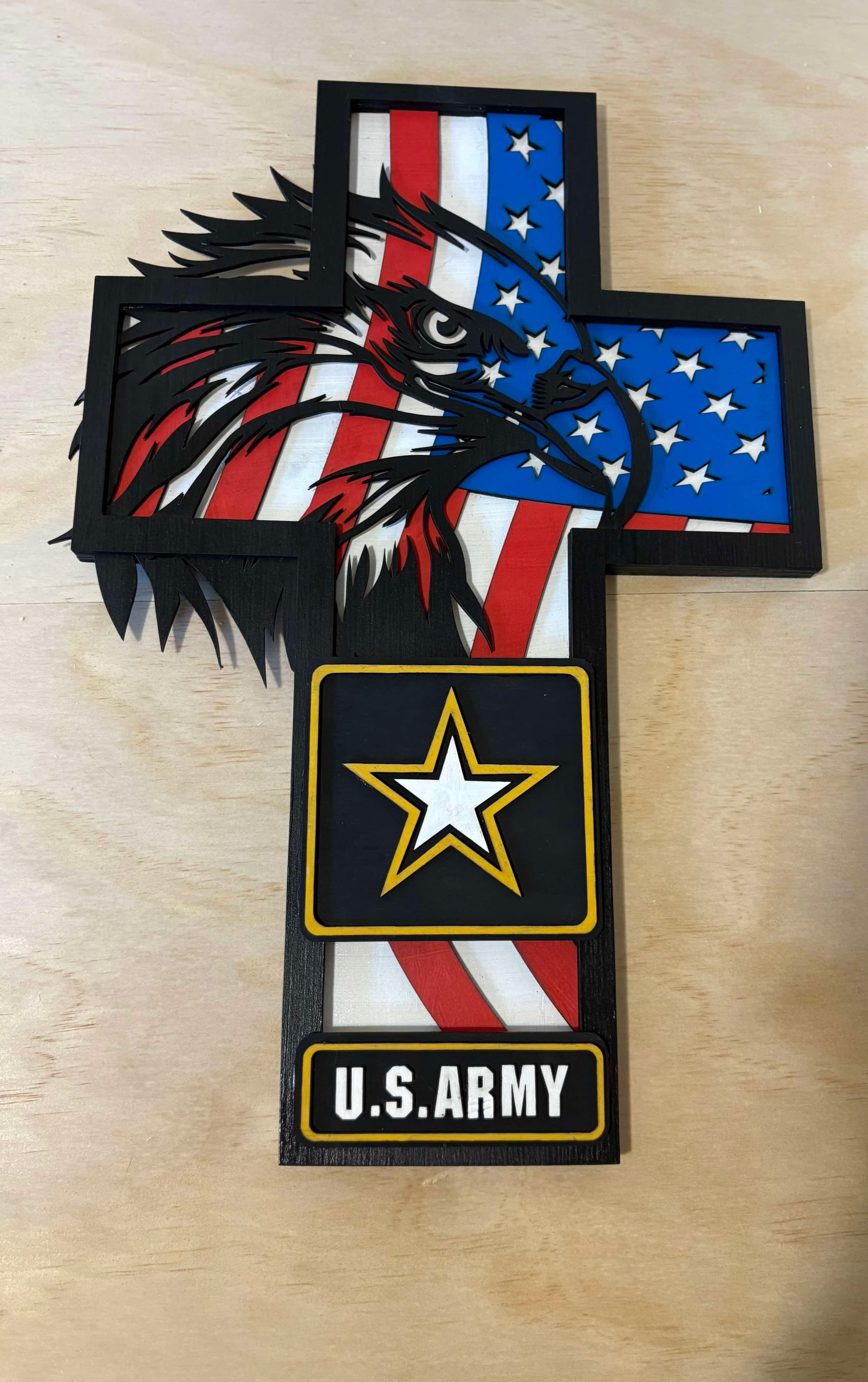U.S. Army USA Cross w/ Eagle