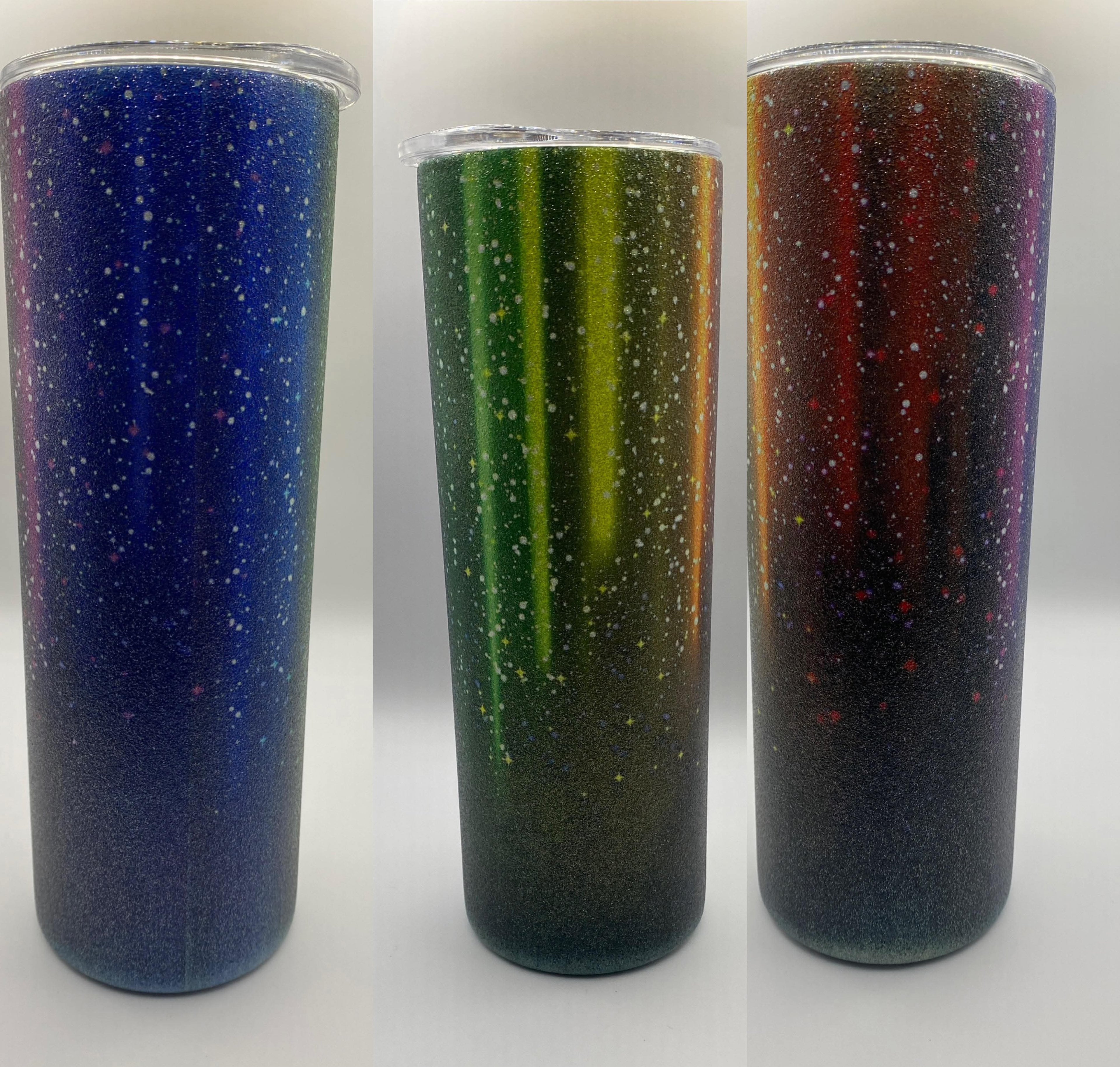 Rainbow Glitter Tumbler