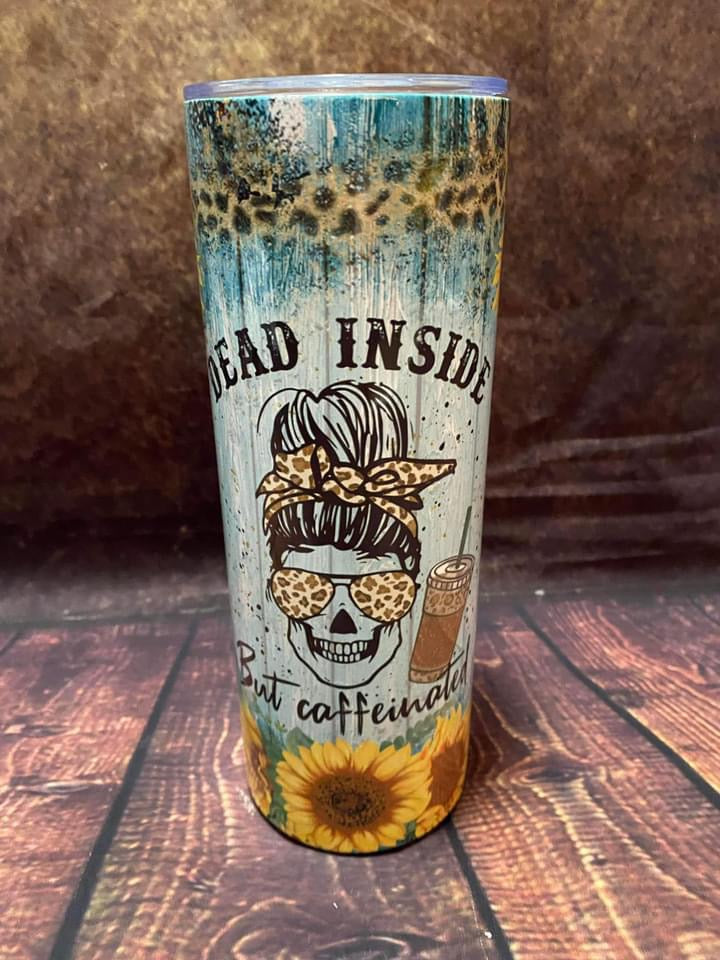 Dead Inside But Caffeinated Tumbler